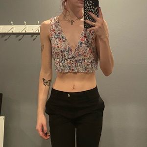 Floral crop top